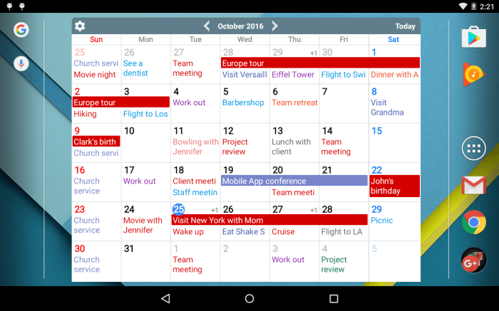 Scheduling calendar apps