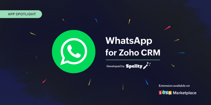 Zoho crm integration Whatsapp integration with zoho crm