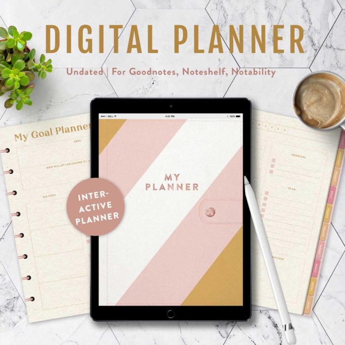 Digital planner for ipad