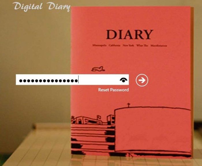 Diary app for windows