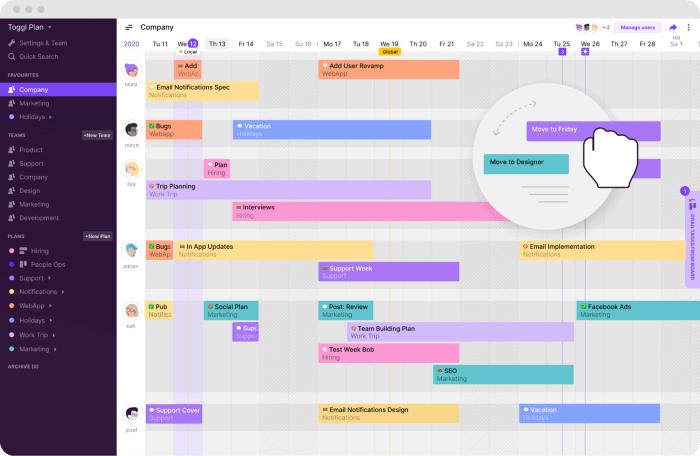 Schedule planner app