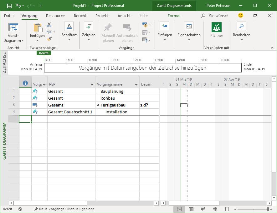 Microsoft project plan 3