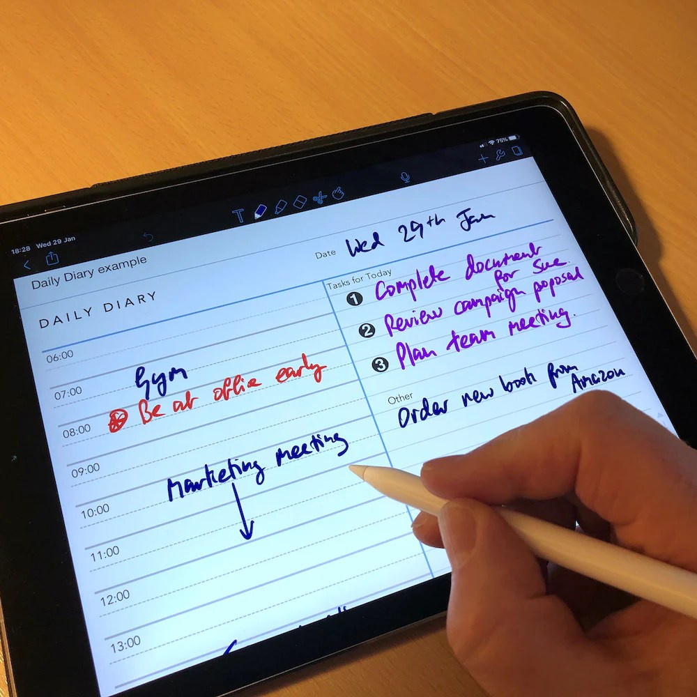 Diary for ipad