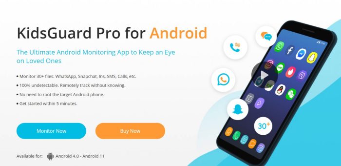 Parental control app for android