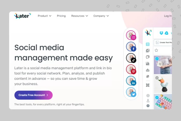 Social media scheduling platform