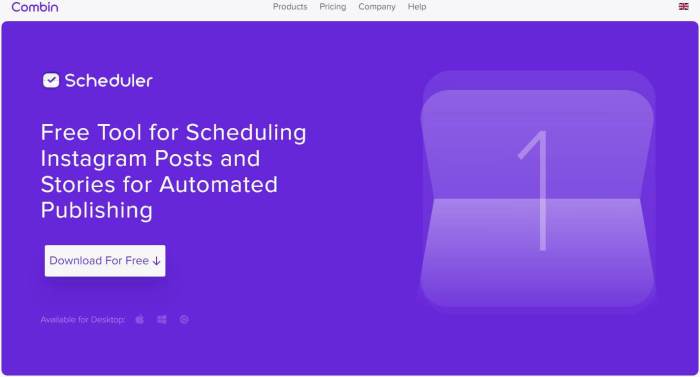 Instagram post scheduler app